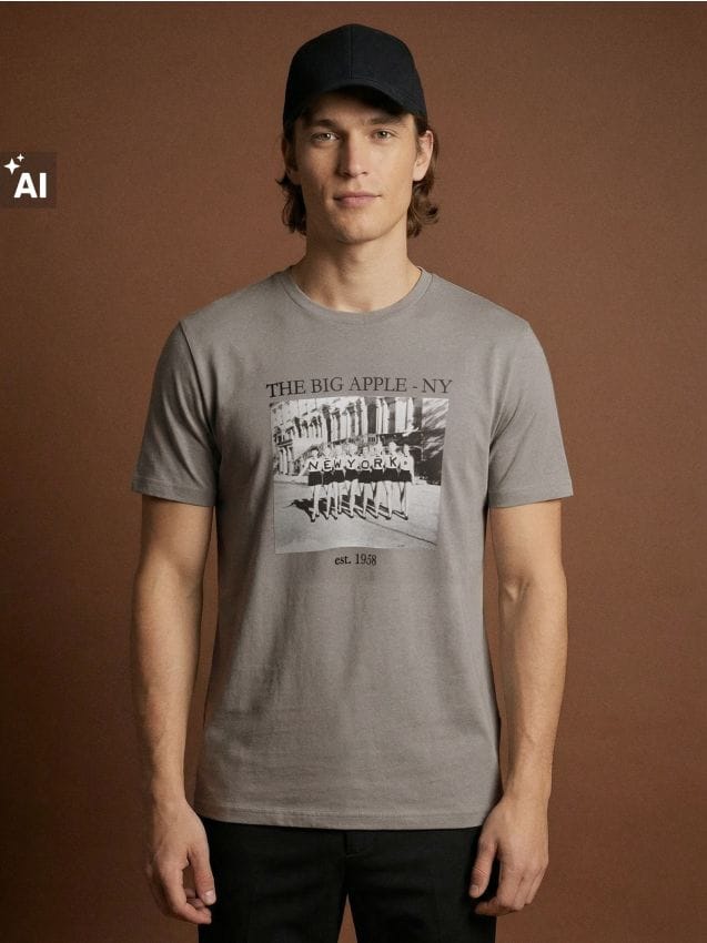 Sinsay - Tricou din bumbac cu imprimeu - gri-neutru