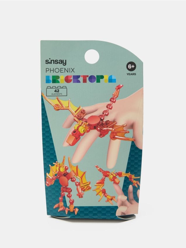 Sinsay - Stavebnica s motívom draka - červená