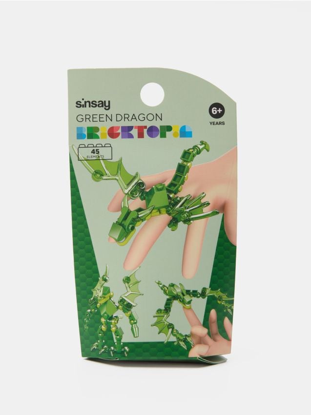 Sinsay - Stavebnica s motívom draka - zelená