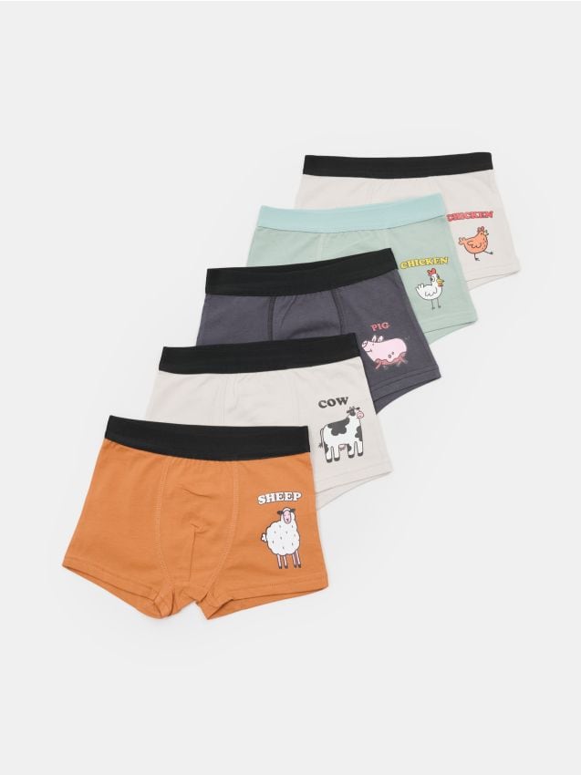 Sinsay - Boxeri din bumbac, set de 5 - multicolor