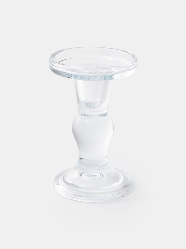 Sinsay - Suport de lumânare din sticlă - clear