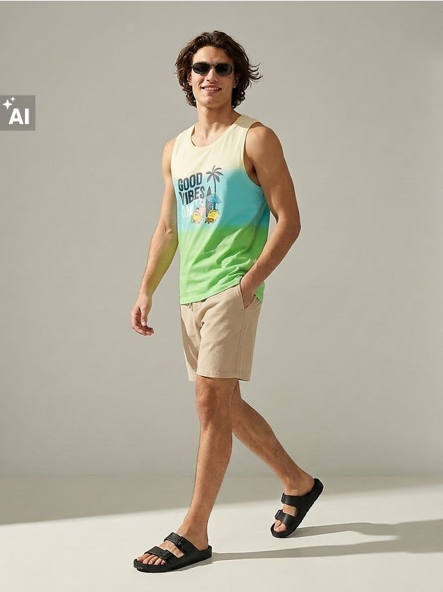 Sinsay - Tricou din bumbac cu imprimeu de vacanță SpongeBob - multicolor