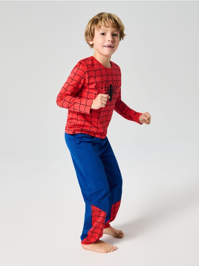 Sinsay - Pijama din două piese Spider-Man - roșu