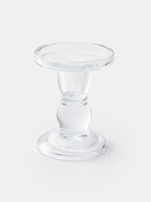 Sinsay - Suport de lumânare din sticlă - clear