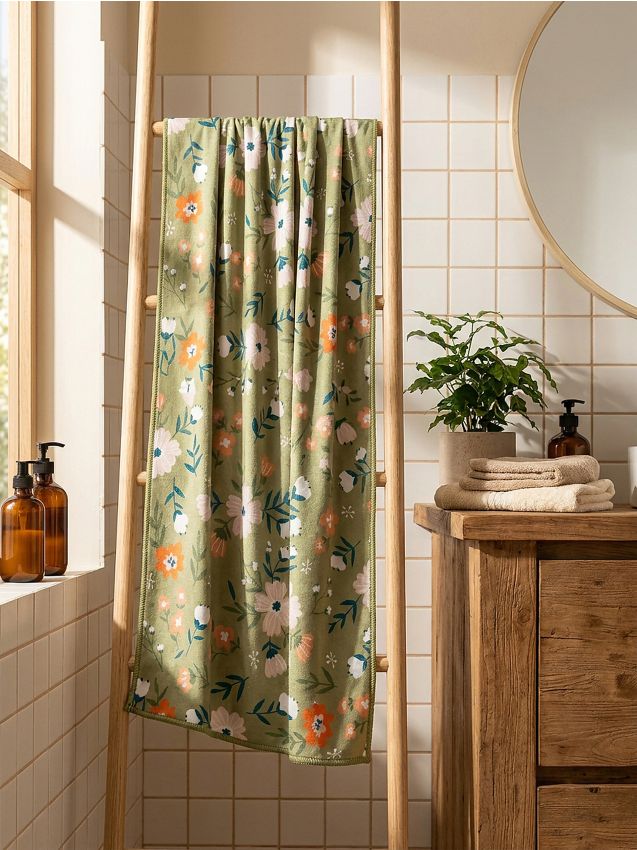 Sinsay - Prosop de plajă cu motiv floral - multicolor