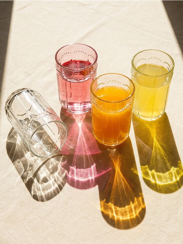 Sinsay - Set de pahare decorative 4 pack - clear