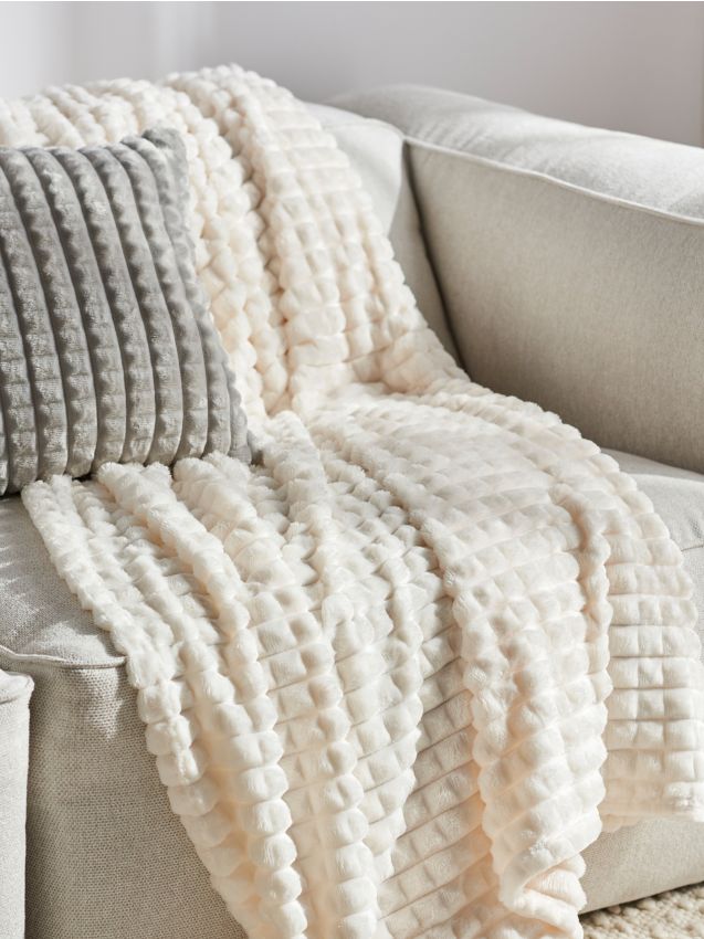 Sinsay - Coperta bubble - panna