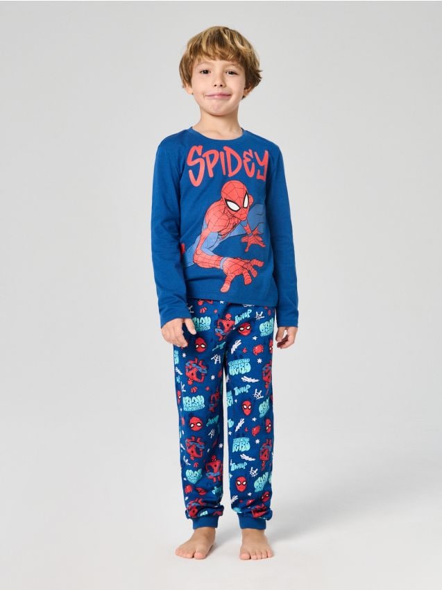 Sinsay - Dvojdielne pyžamo Spider-Man - tmavomodrá