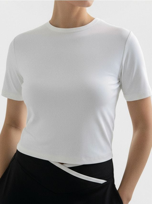 Sinsay - Športové tričko - krémová