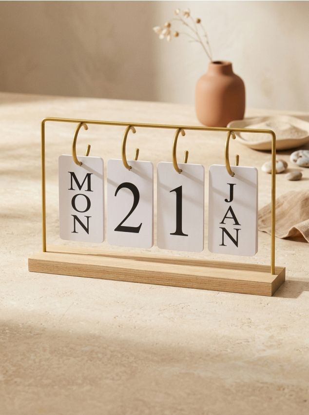 Sinsay - Calendar de birou - auriu