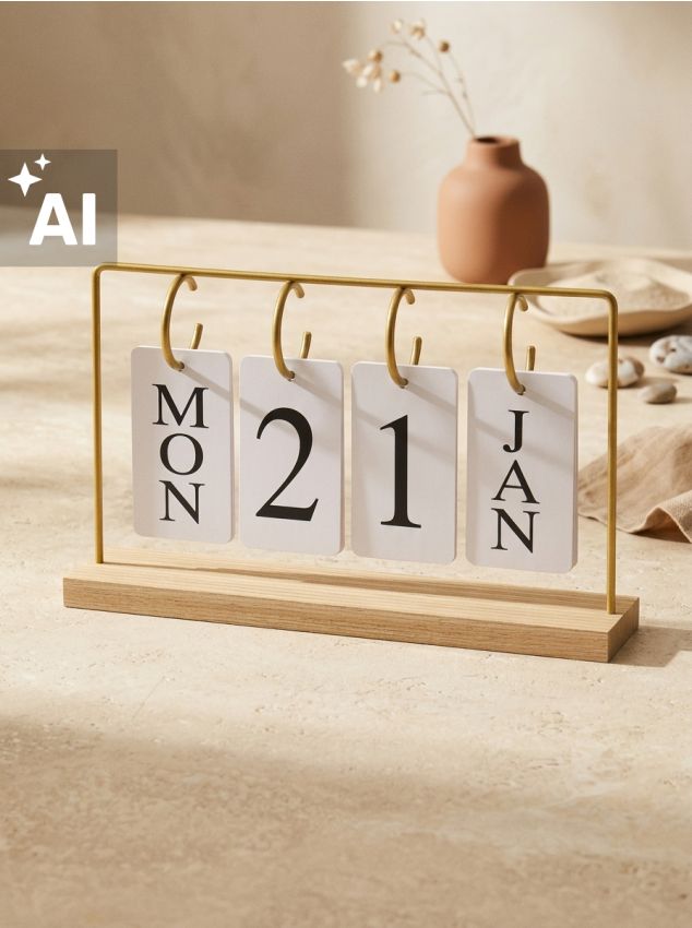 Sinsay - Calendar de birou - auriu