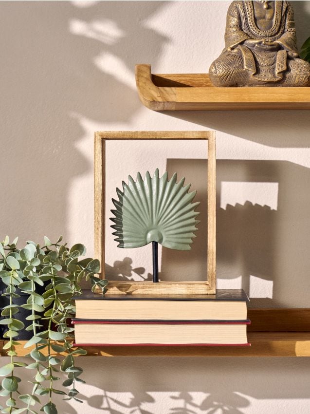 Sinsay - Decorațiune de stat cu frunză în ramă - verde-pal