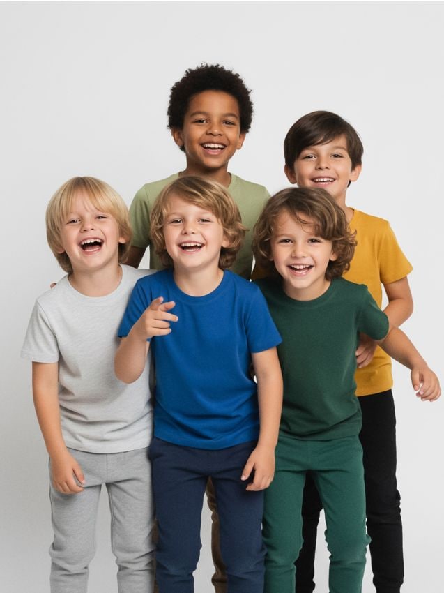 Sinsay - Bavlnené tričko 5 pack - svetlošedá