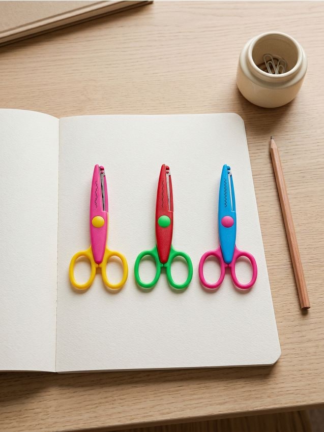 Sinsay - Set de foarfece pentru decuparea modelelor 3 pack - multicolor