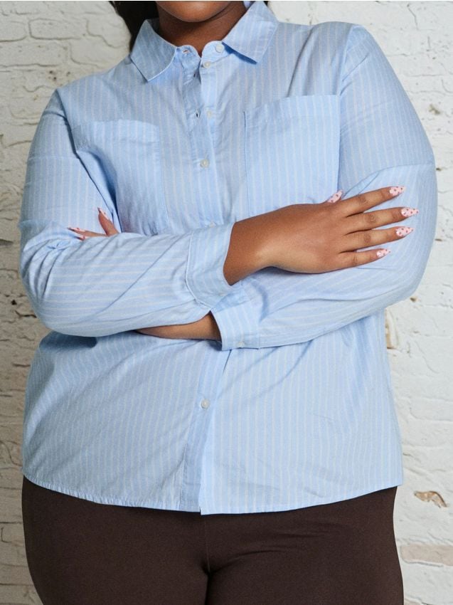 Sinsay - Kockovaná košeľa - svetlomodrá