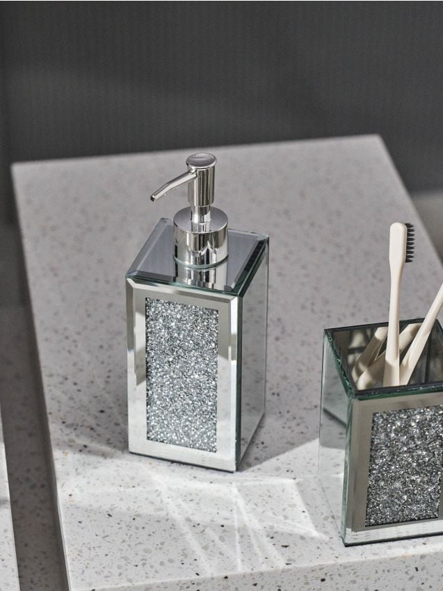 Sinsay - Dispensator de săpun cu efect de oglindă - argintiu