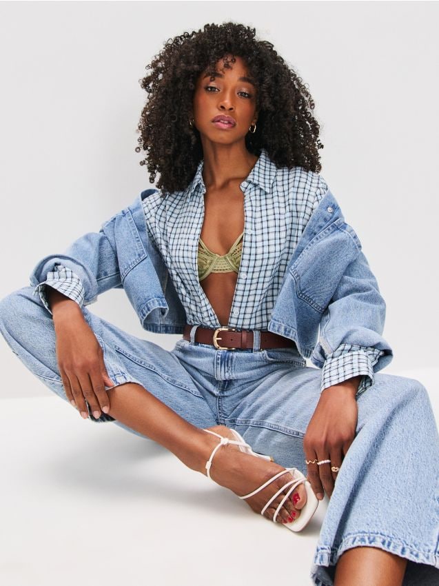 Sinsay - Cămașă ecosez - multicolor