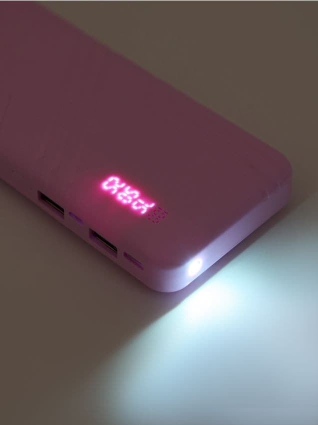 Sinsay - Power bank cu lanternă - roz