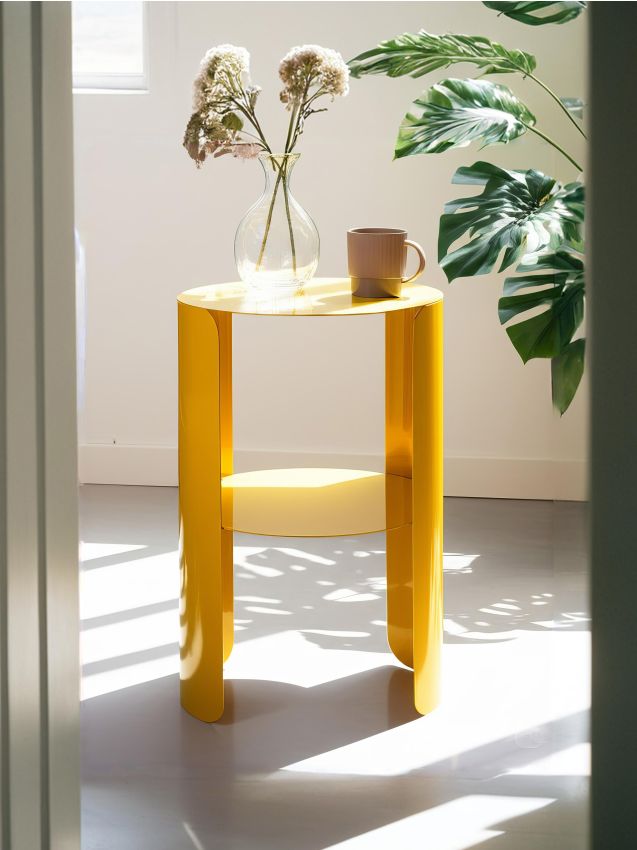 Sinsay - Kovový Stolík - oranžová