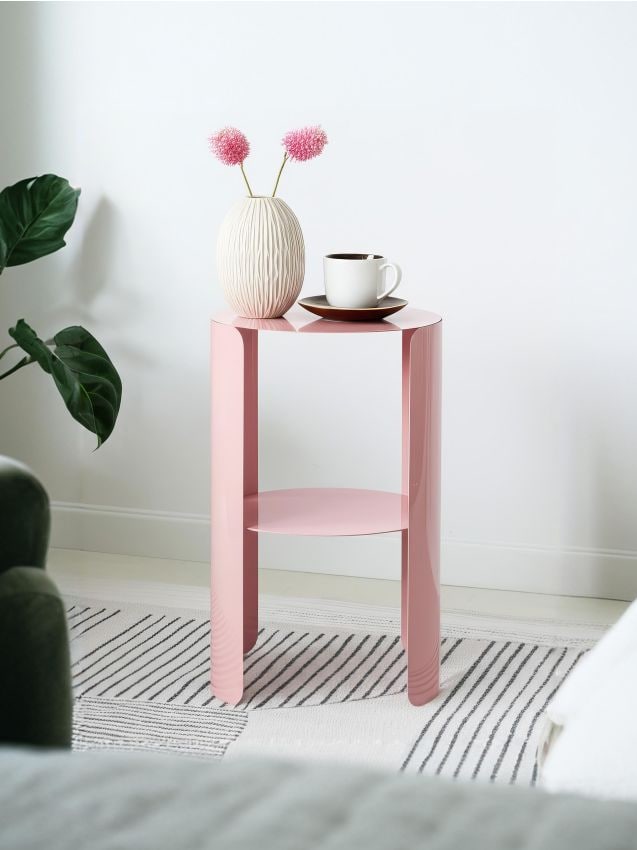 Sinsay - Kovový Stolík - ružová
