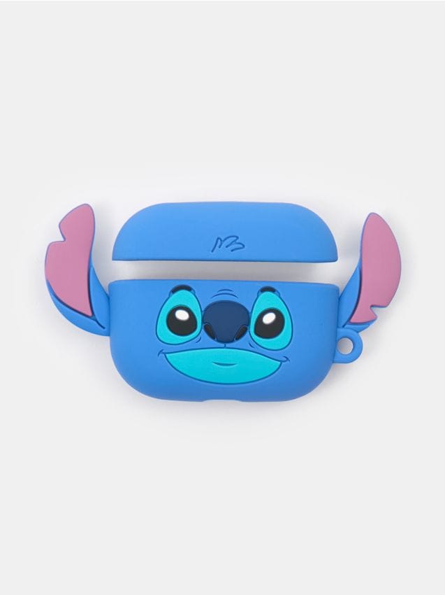 Sinsay - Puzdro na slúchadlá Airpods Stitch - modrá