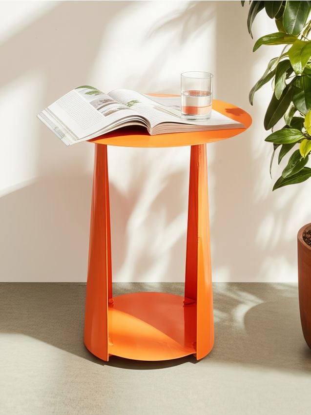 Sinsay - Kovový Stolík - korálová