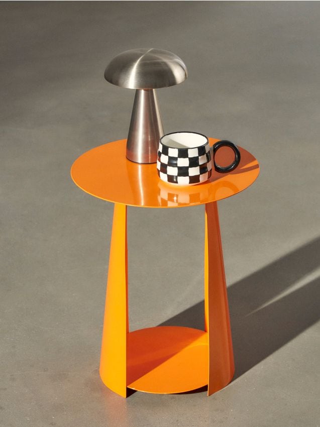 Sinsay - Kovový Stolík - korálová