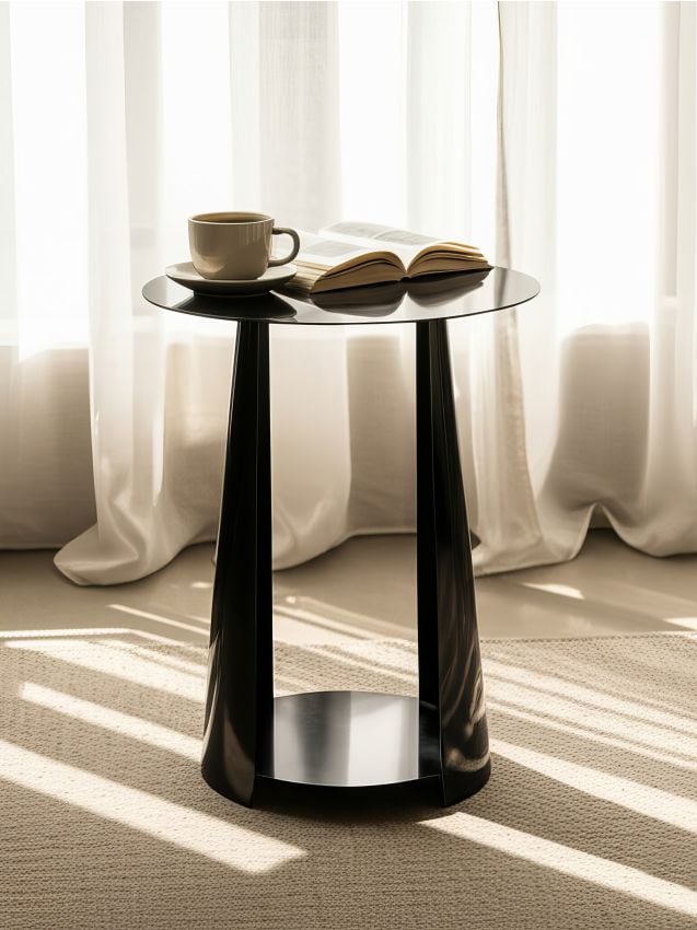 Sinsay - Kovový Stolík - čierna