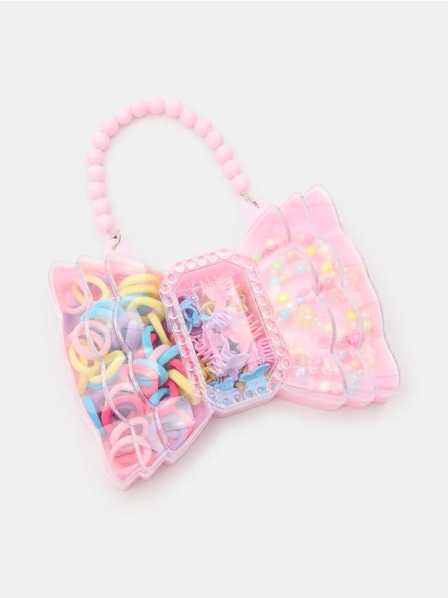 Sinsay - Set de bijuterii și accesorii de păr într-o cutie decorativă - multicolor