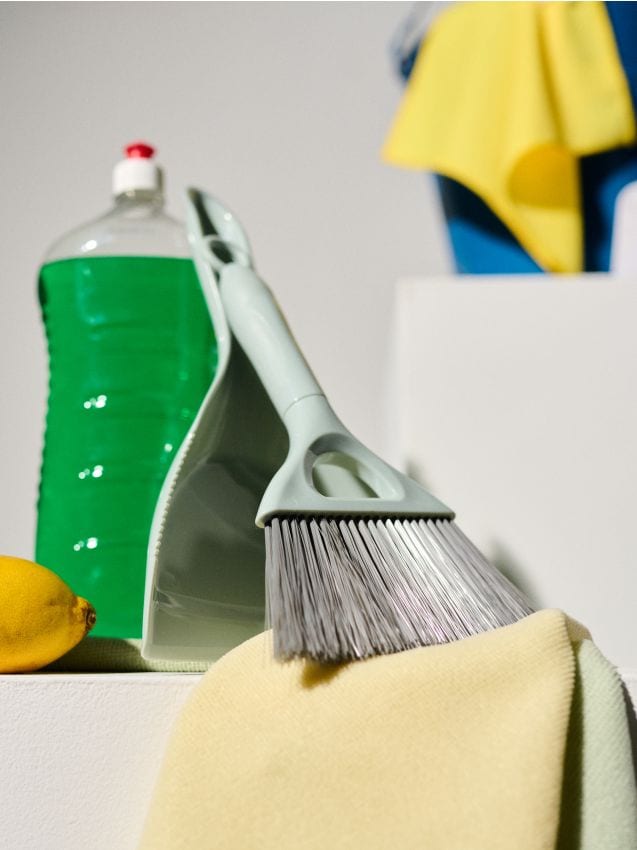 Sinsay - Set făraș și mătură - turcoaz-pal