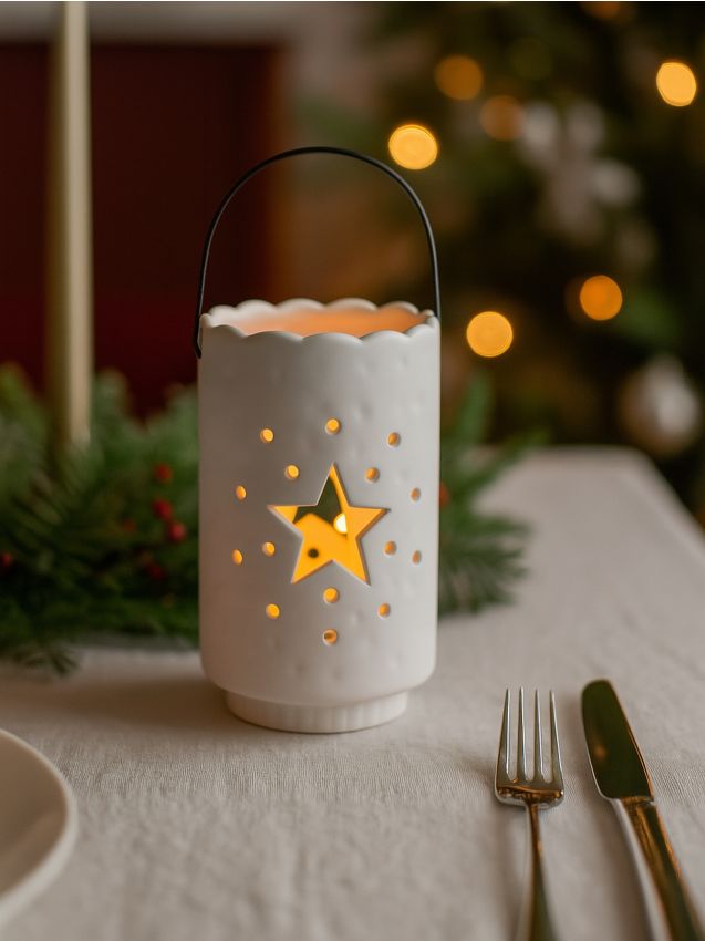 Sinsay - Sviatočný svietnik - biela