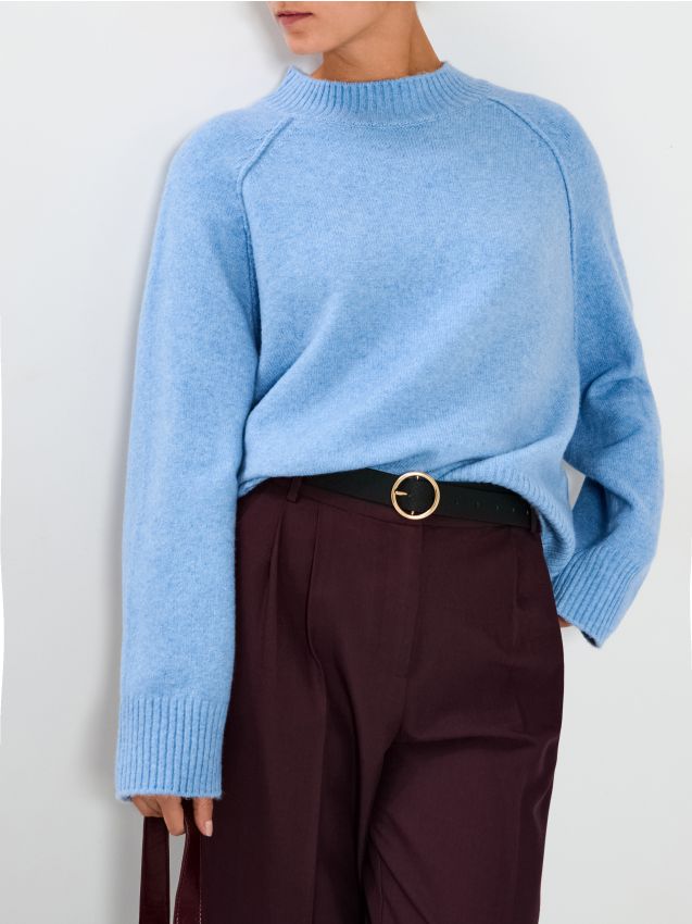 Sinsay - Basic sveter - svetlomodrá