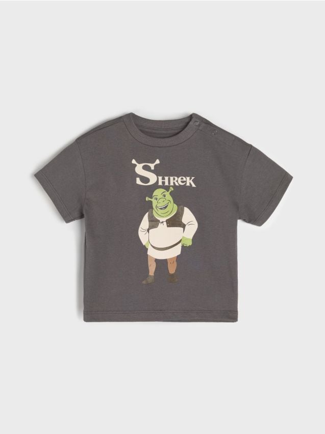 Sinsay - T-krekls Shrek - tumši pelēka