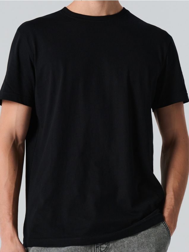 Sinsay - Tricou din bumbac basic - negru