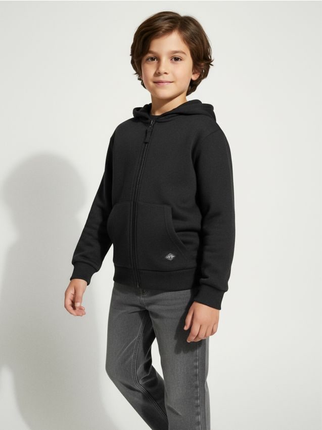 Sinsay - Hanorac snuddie - negru