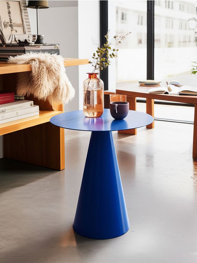 Sinsay - Kovový Stolík - tmavomodrá