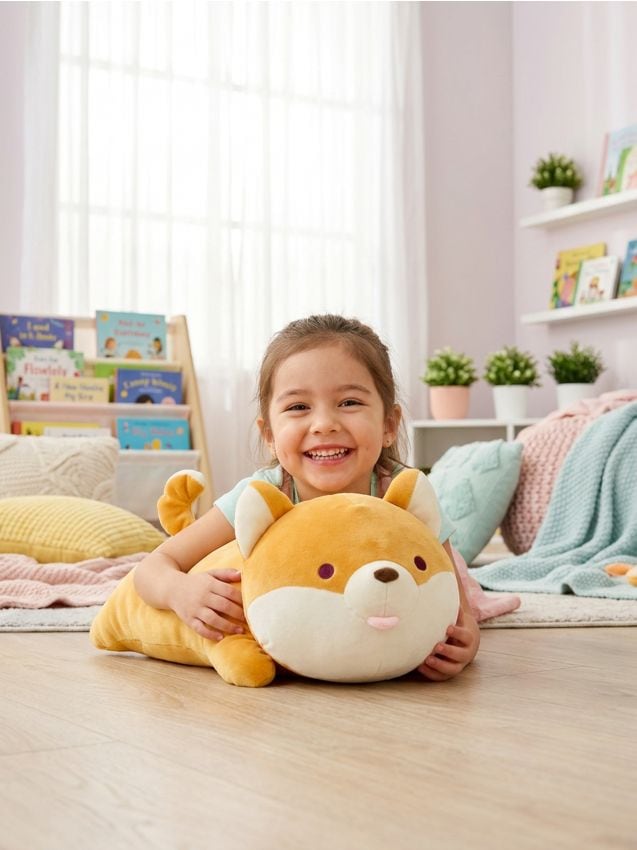 Sinsay - Jucărie de pluș în formă de cățel corgi - portocaliu