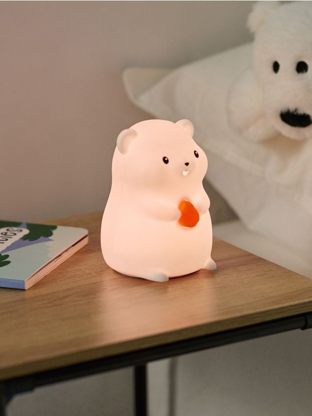 Lampada LED a forma di orso - bianco