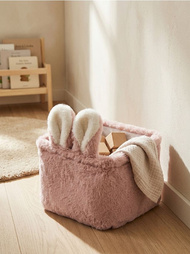Sinsay - Cutie de depozitare cu motiv de iepure - roz-pastel