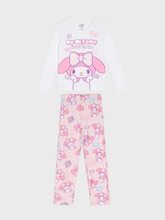 Sinsay - Pijama din două piese My Melody - roz-pastel