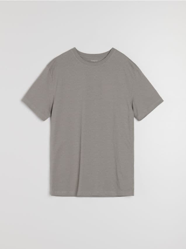 Sinsay - Tricou din bumbac basic - gri-neutru