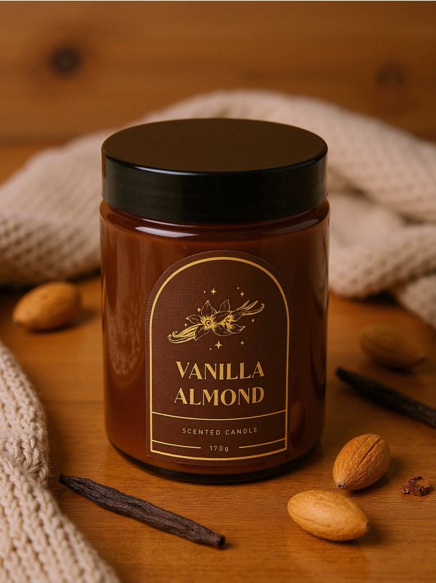 Sinsay - Voňavá sviečka Bregamot & Cedarwood - hnedá
