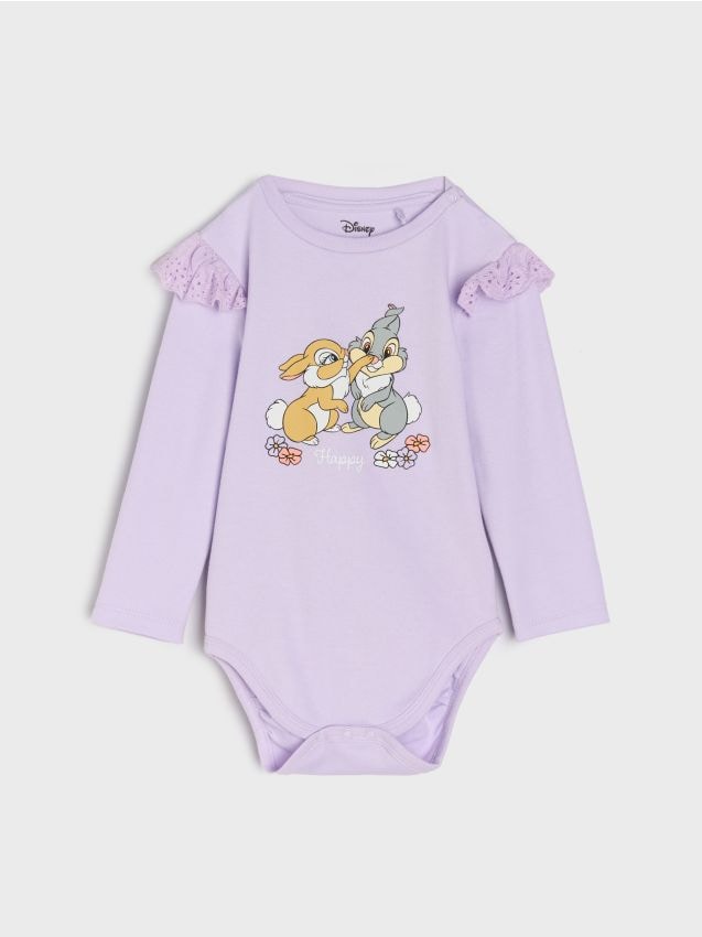 Sinsay - Body din bumbac Bambi - lavand