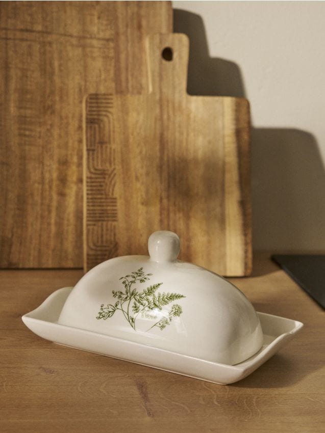 Sinsay - Castron ceramic pentru unt - verde