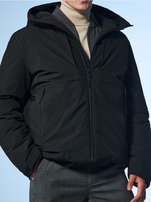 Sinsay - Softshellová bunda s kapucňou - čierna