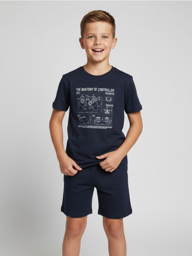 Sinsay - Dvojdielne pyžamo - tmavomodrá