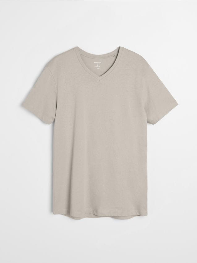 Sinsay - Tricou din bumbac basic - nude