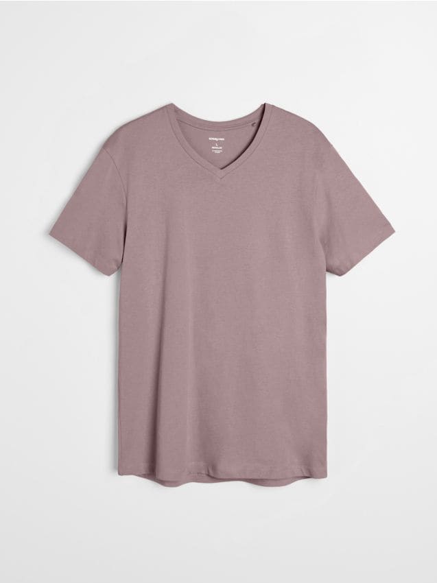 Sinsay - Tricou din bumbac basic - roz-pastel
