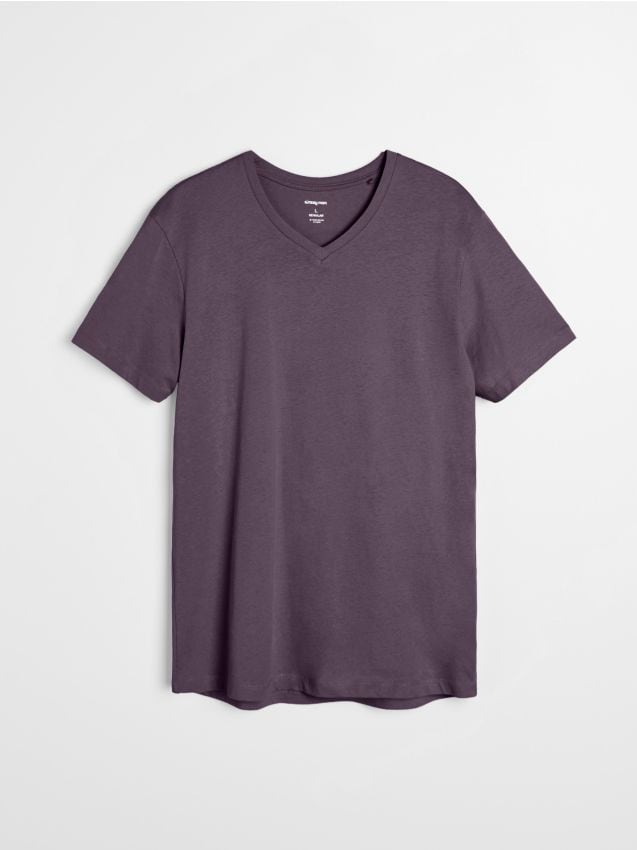 Sinsay - Tricou din bumbac basic - violet