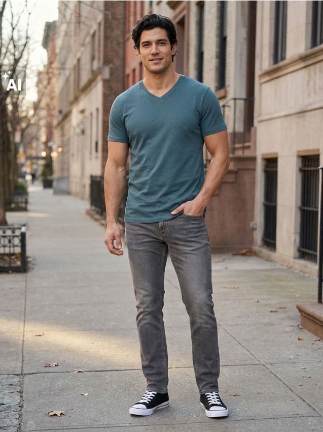 Sinsay - Tricou din bumbac basic - indigo